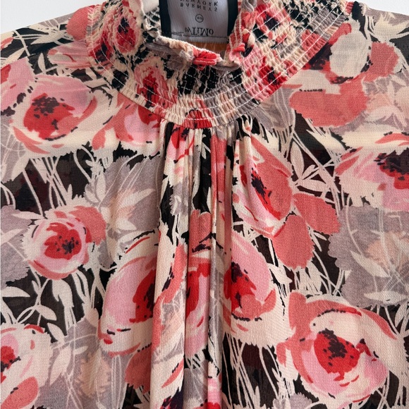 byTIMO Smocked High Neck Floral Dress - Picture 3 of 9